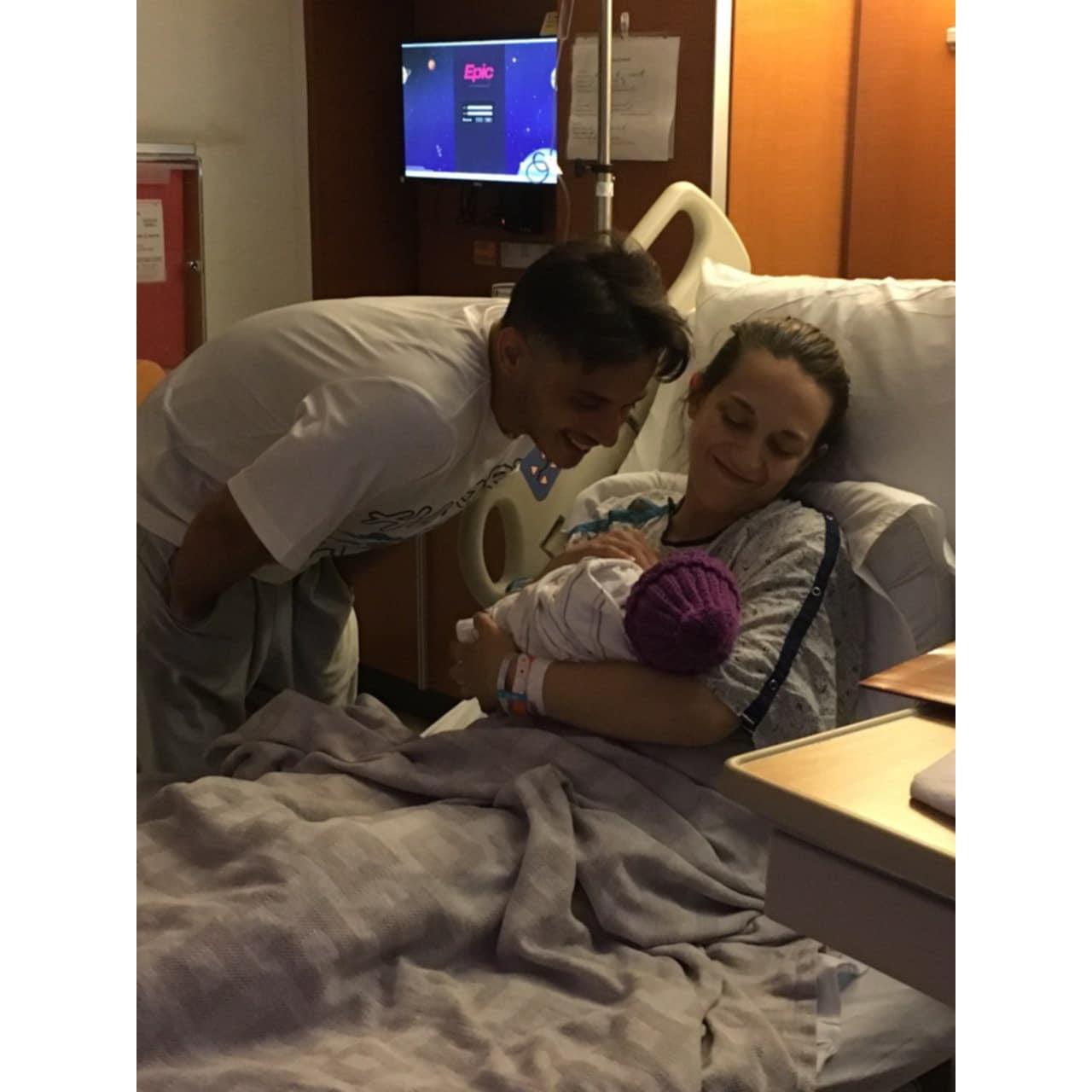 Meeting our first baby - Brynleigh
