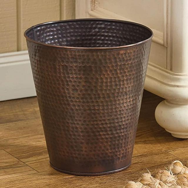 Park Designs Hammered Copper Waste Basket