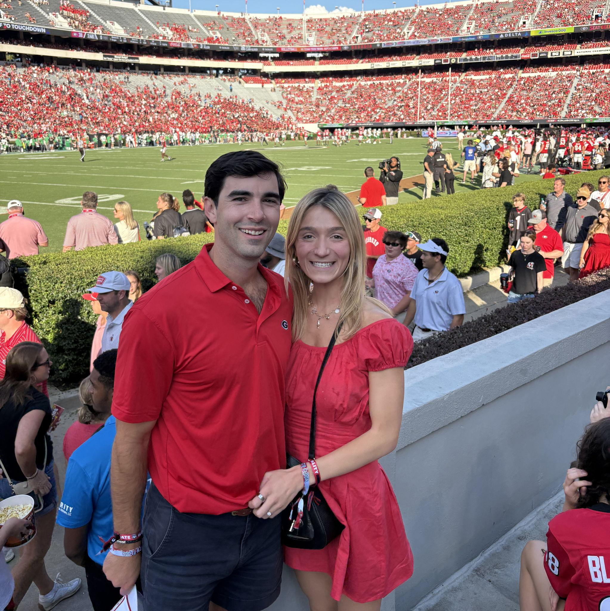Cheering on Georgia Football!