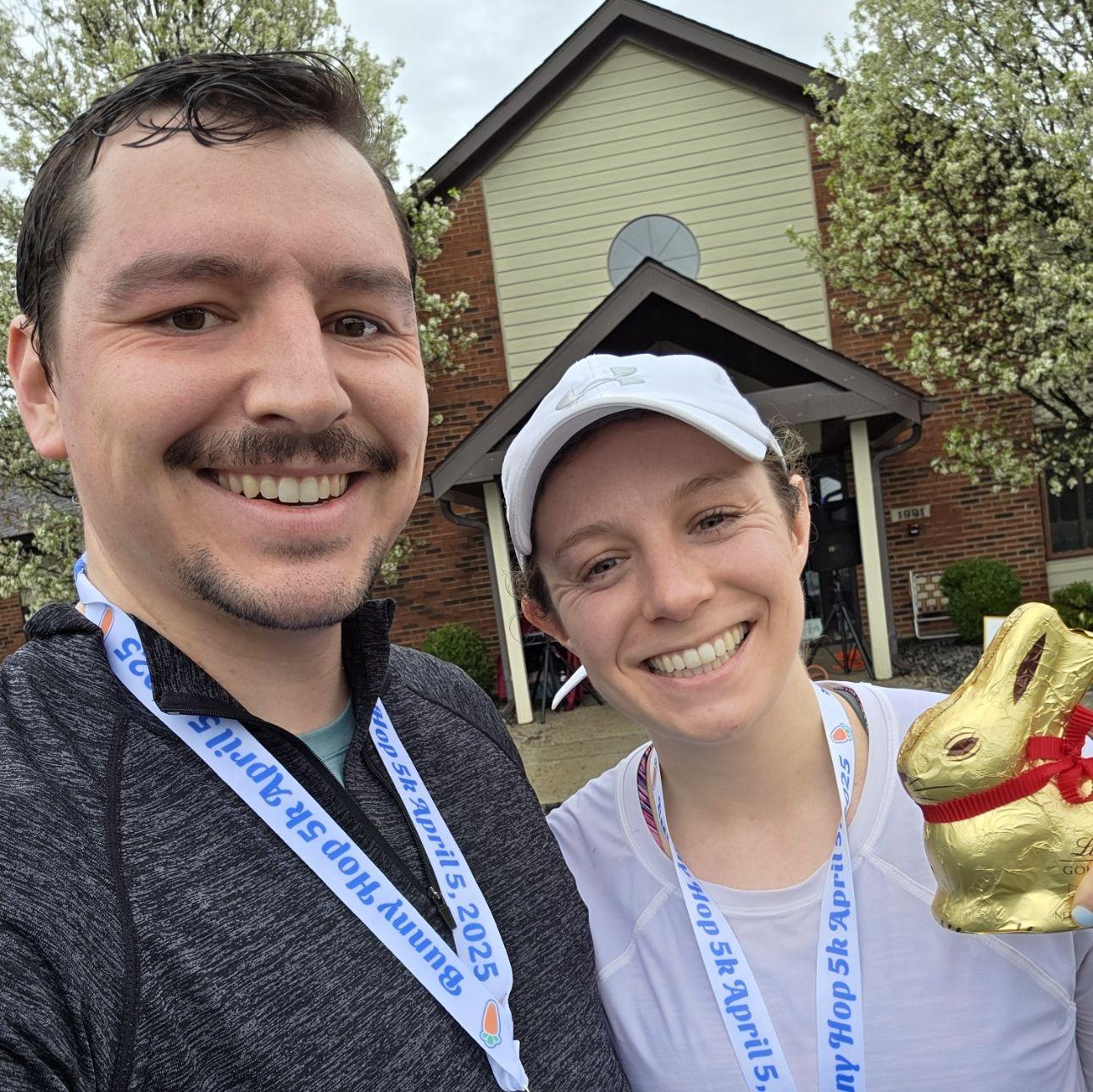 Bunny Run 2025! Colleen won her age group!