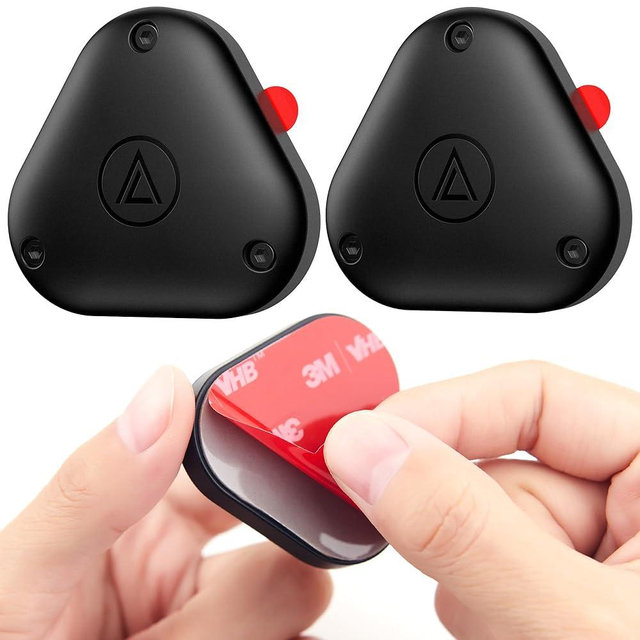 LandForce for airtag Mount 2 Pack,airtag Adhesive Sticker Mount,IPX8 Waterproof Air tag Holder,for Apple air Tags Surface case,GPS Tracking Devices for Car Luggage Tag Bike Camera Hidden