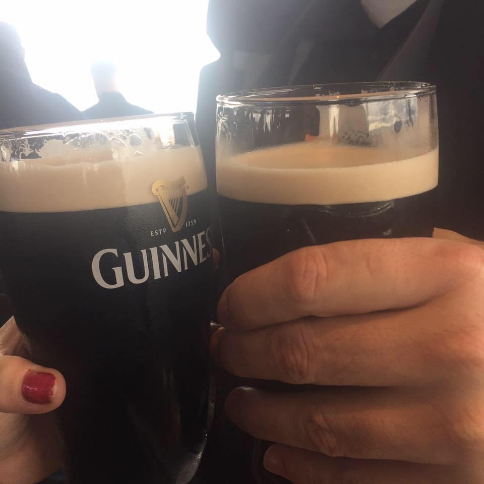 Enjoying a tasty Guinness in Ireland@ the top of the Dublin Guinness factory. Such an amazing tour and worth the money!