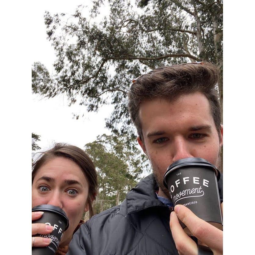 Wanted a cute coffee walk in SF, but man it was cold!!