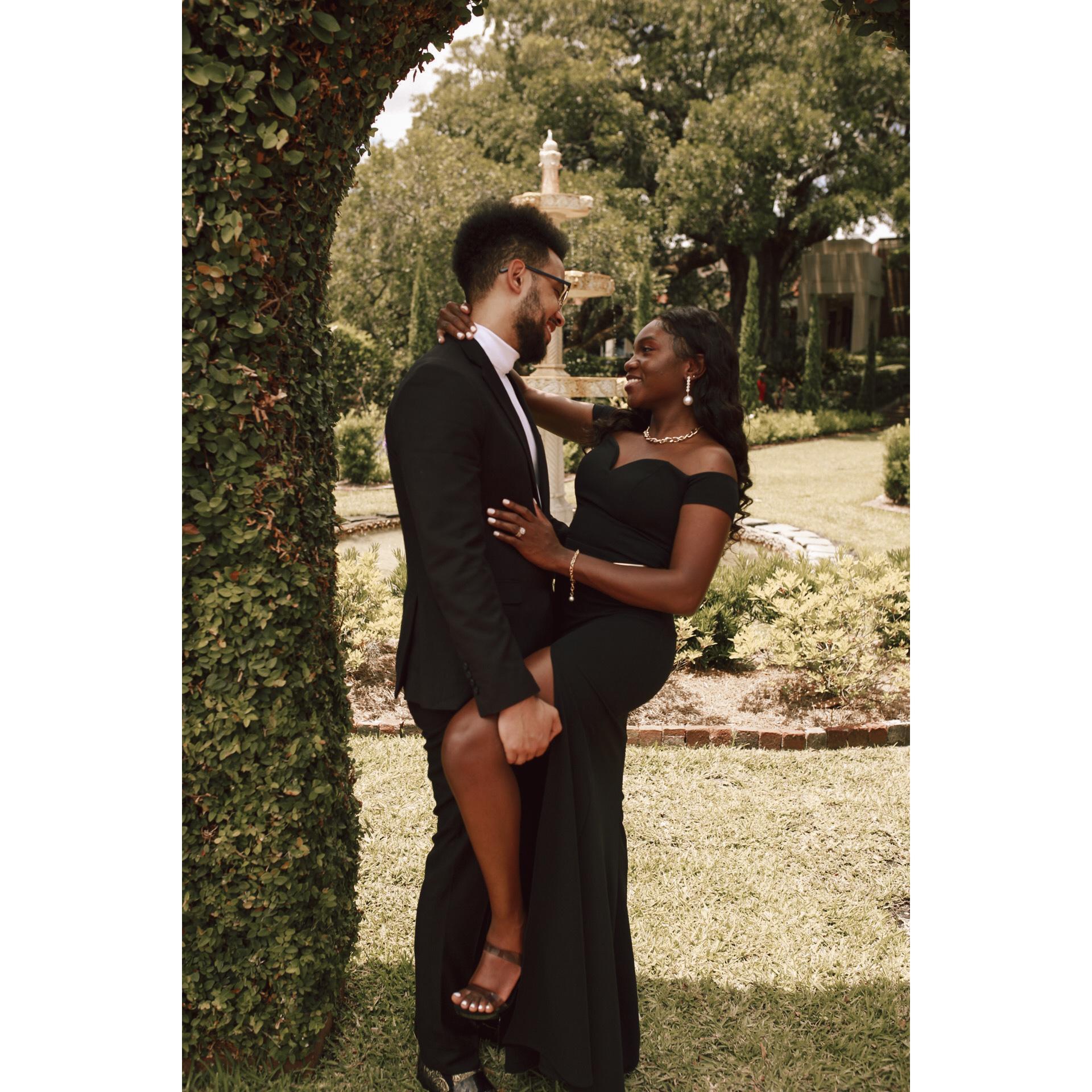 The photographer asked him to dip me, like when you are dancing and the man dips the woman... yeah, he misunderstood the assignment because this is not how they dipped in Dancing with the Stars:)
