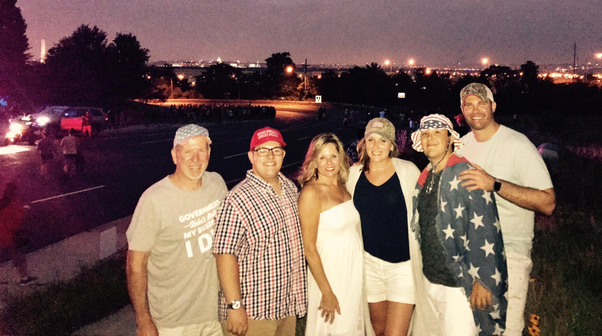 4th of July 2017 - (left to right) Brian, Mason, Jen, Whit, Max, Eric