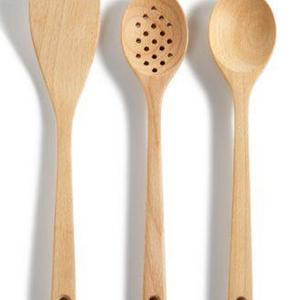 Martha Stewart Collection - 3-Pc. Beech Wood Utensil Set, Created for Macy's