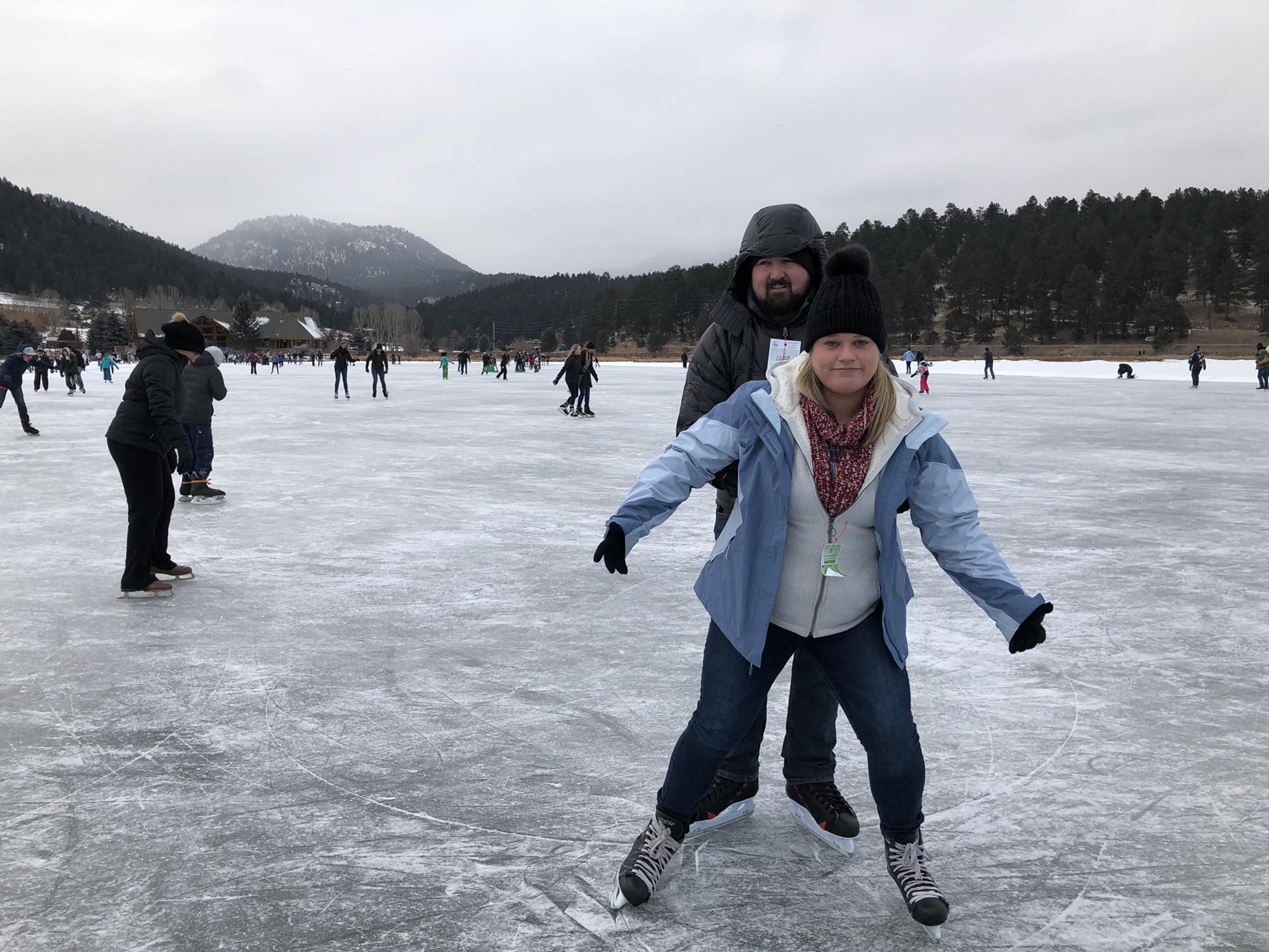 Caroline cannot ice skate