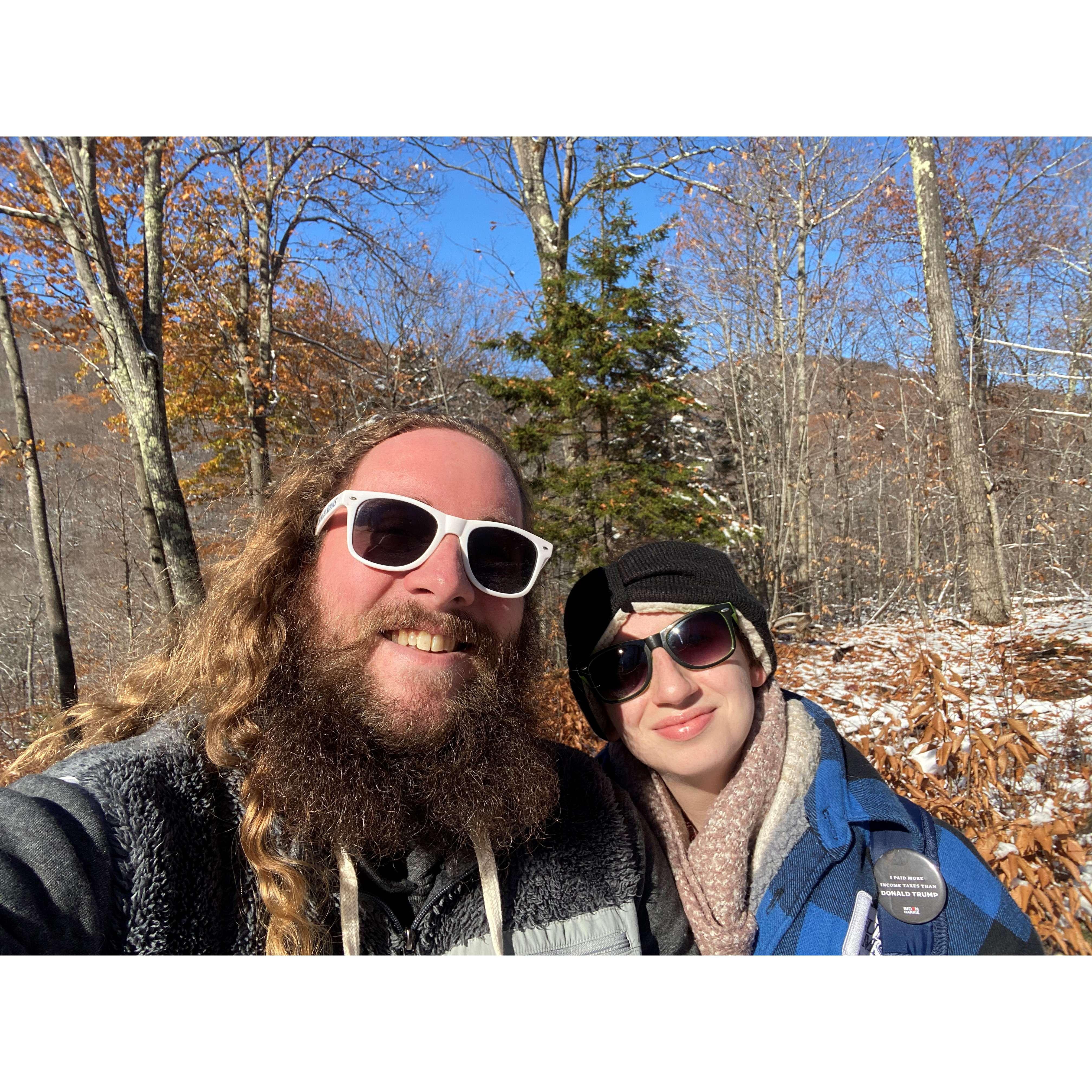This is the only nice photo of the two of us from the trip where Steve proposed! He knew it was coming but I am still totally unaware when this photo was taken! We got engaged later that night <3