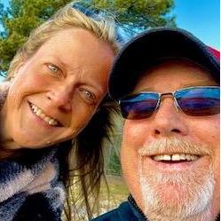Selfie on a windy day at Hawley Lake