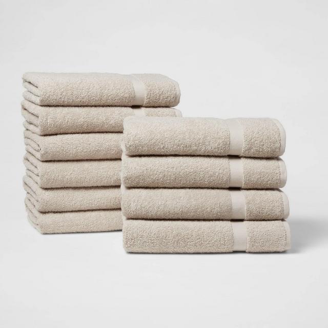 10pk Bath Towel Bundle Sand - Room Essentials™