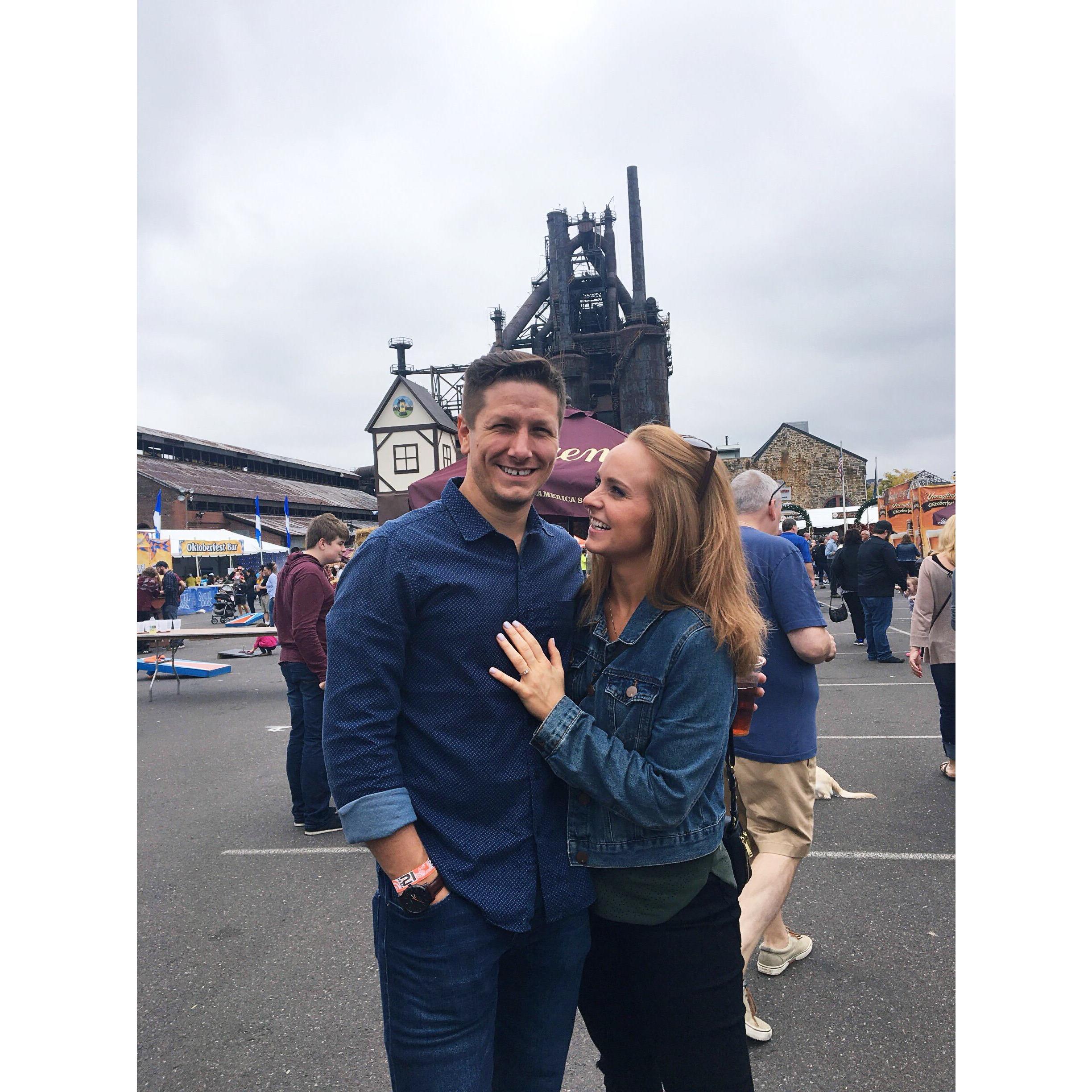 Post engagement at the Oktoberfest!