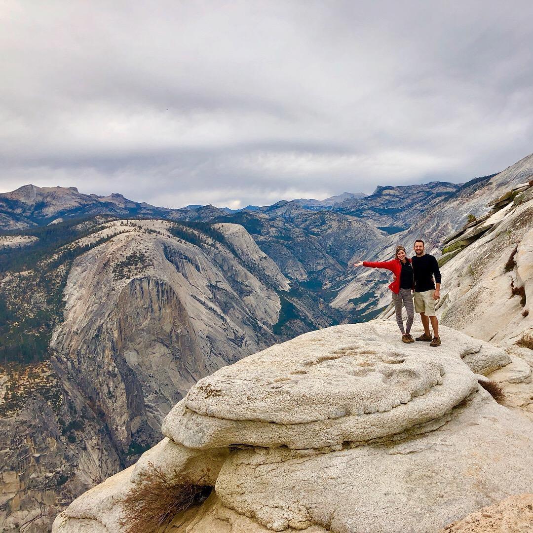 That time Chris convinced me we were just going on a short hike...ended up at the top of Half Dome (18miles hike)