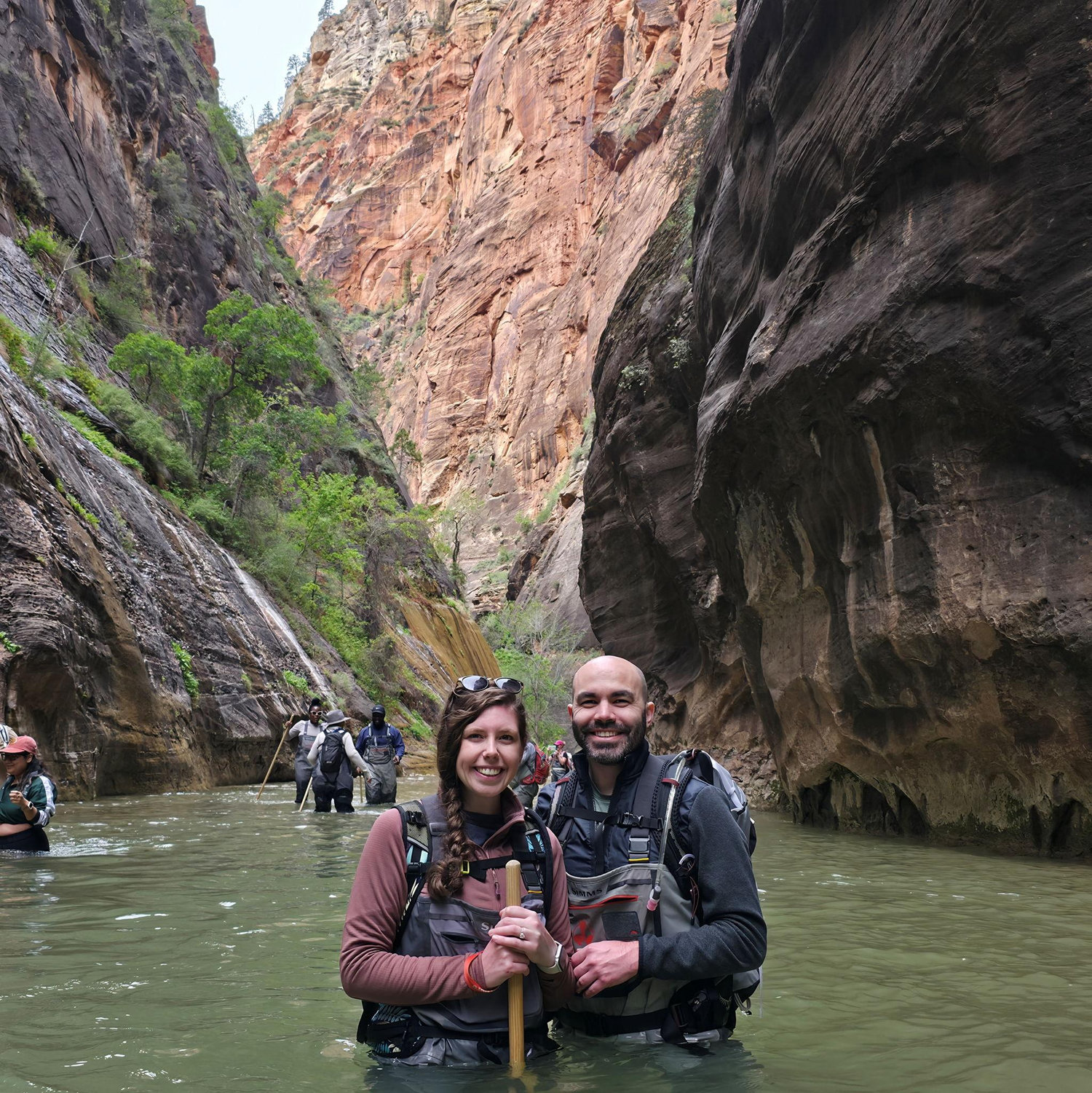 "Hiking" The Narrows Together