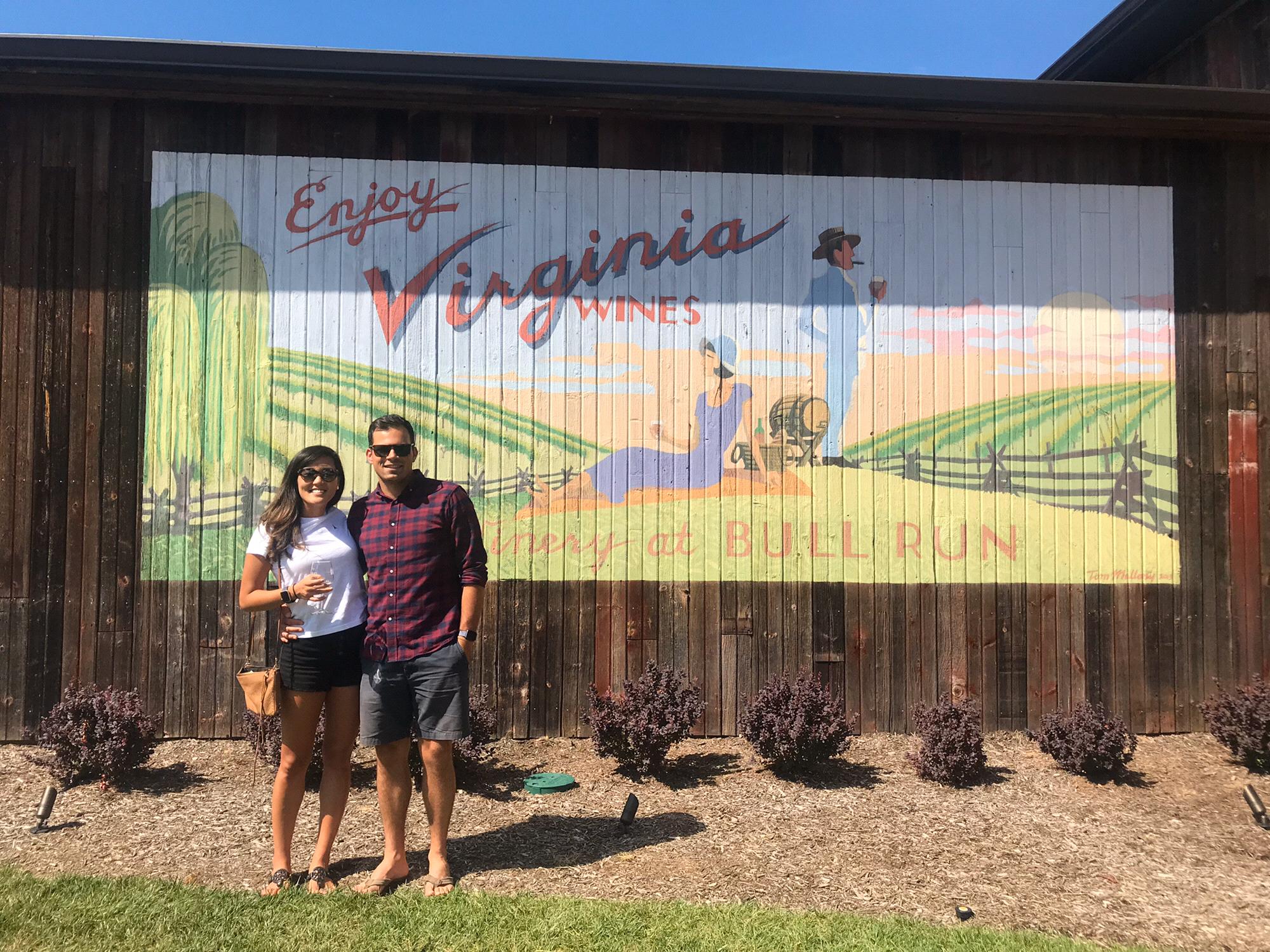 Showing Nick around Virginia
(again, with the wine!)