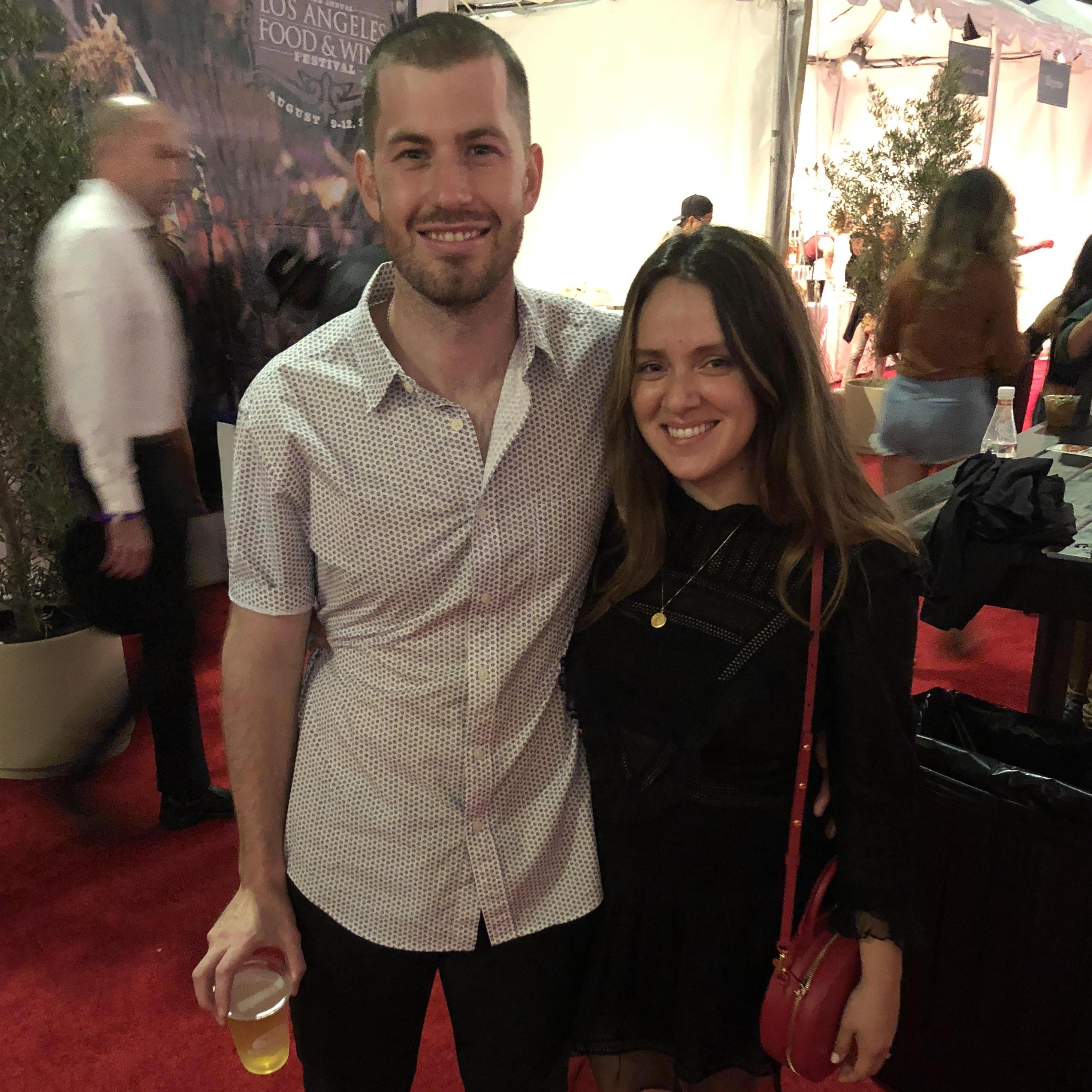 At LA Food & Wine, doing what we do best - eating and drinking!