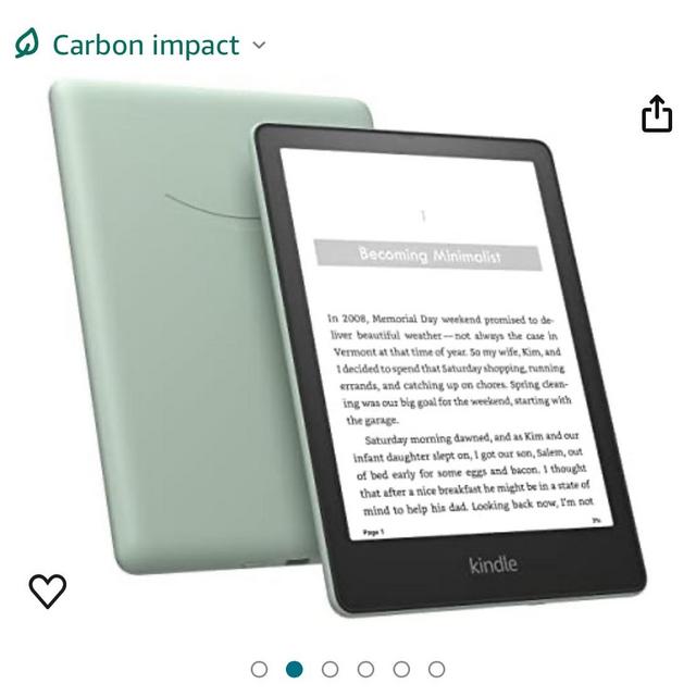 Amazon Kindle Paperwhite Signature Edition (32 GB) – With auto-adjusting front light, wireless charging, 6.8“ display, and up to 10 weeks of battery life– Without Lockscreen Ads – Agave Green