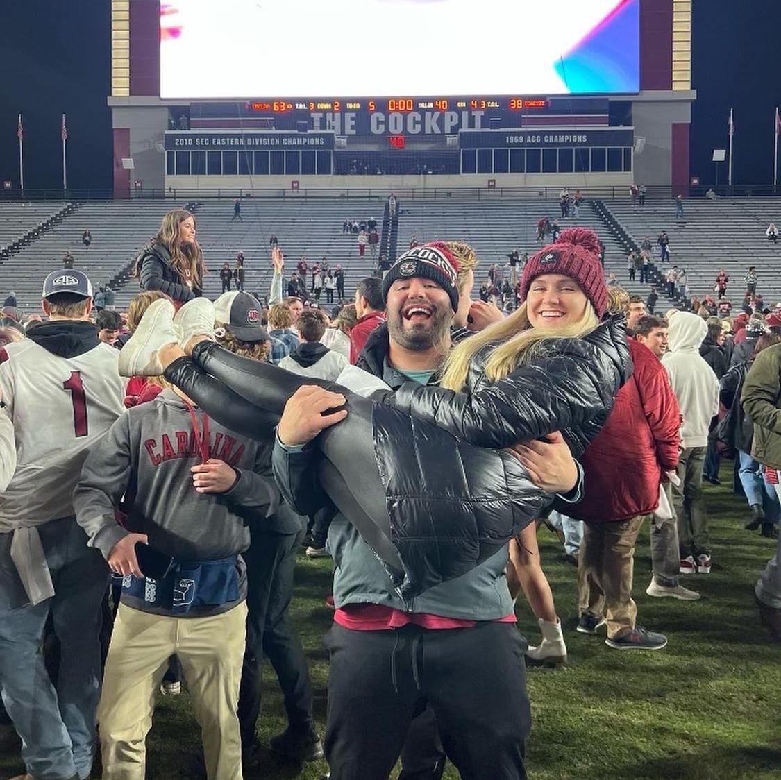 Huge Gamecock fans we met at the University of South Carolina, go cocks!