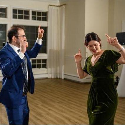 Dancing at Eric & Lindsey's wedding! This is when we decided that our own future wedding would have as much dancing as possible.