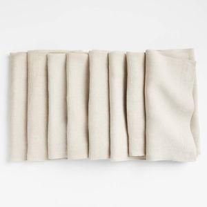 Marin Natural EUROPEAN FLAX -Certified Linen Napkin, Set of 8 + Reviews | Crate & Barrel