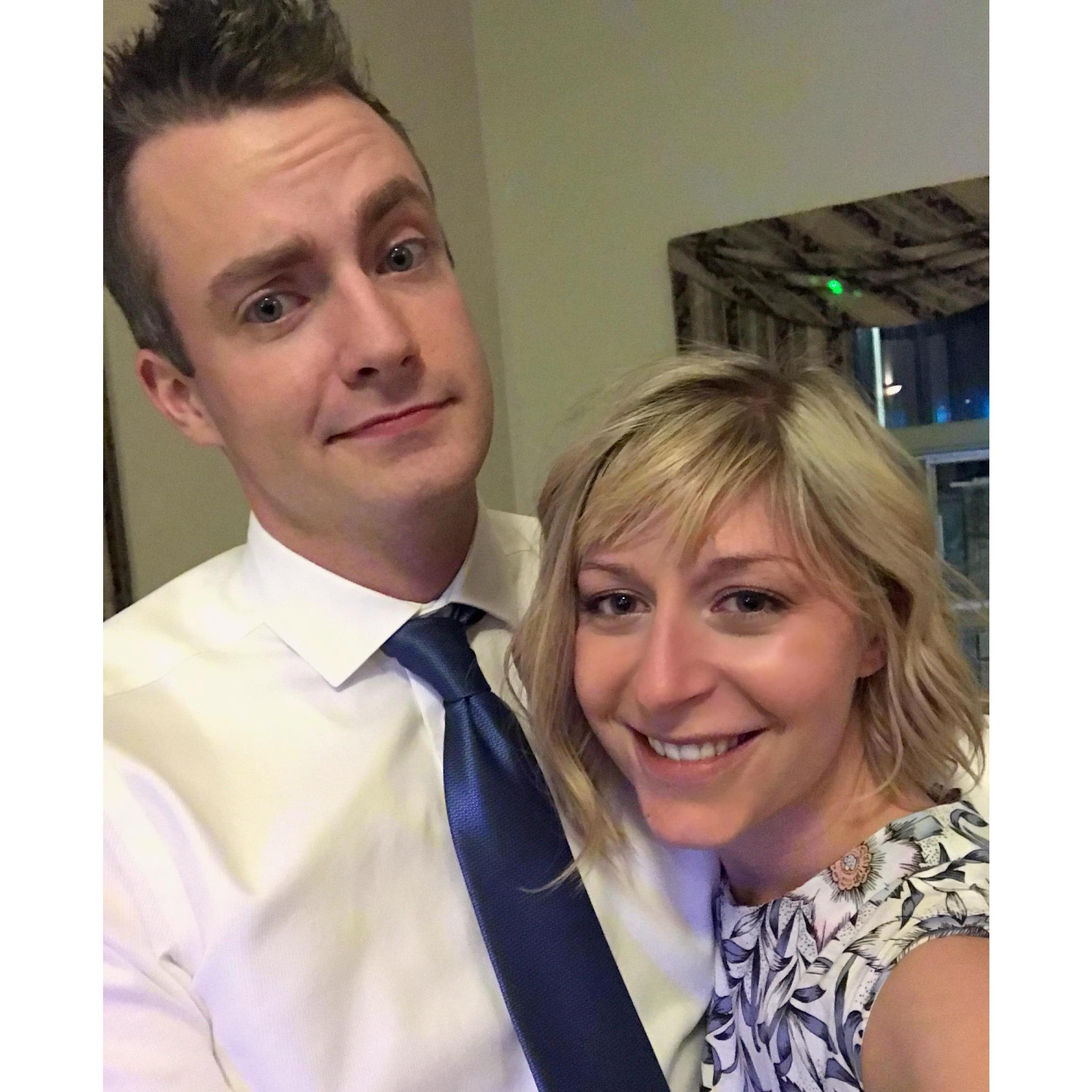 Dancing at a friend's wedding