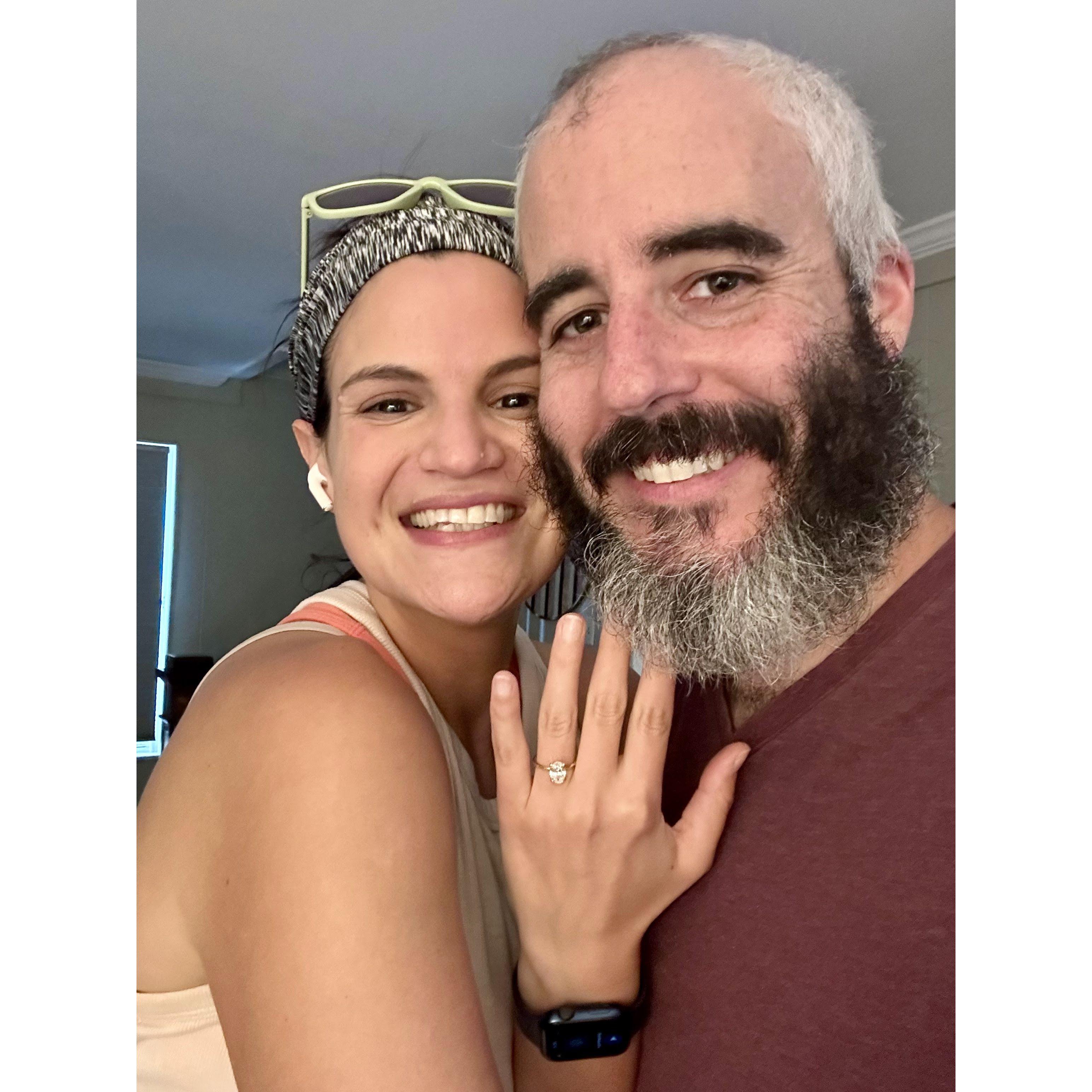 Engaged and so happy!