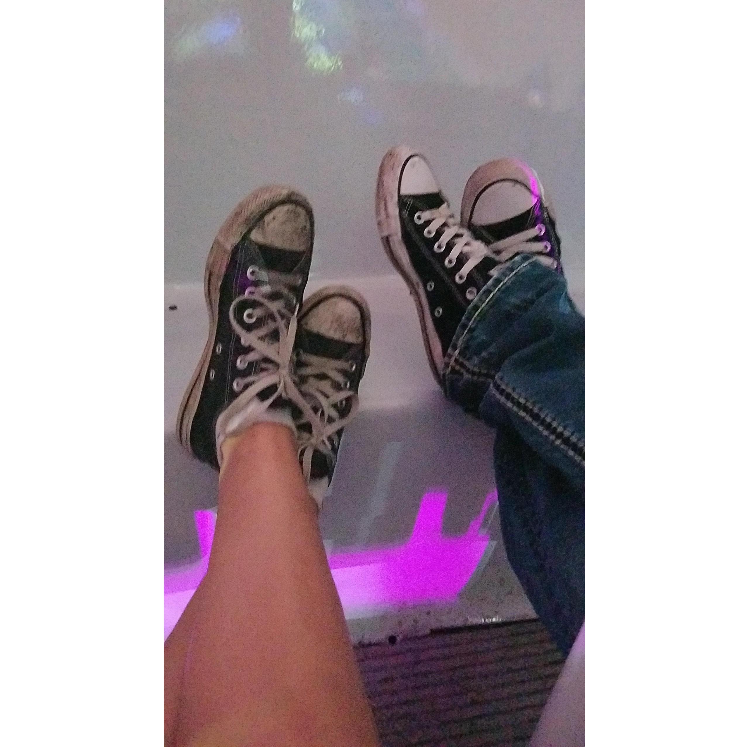 This picture was taken the night we met, the only picture we had of one another, and the most memorable picture we have.