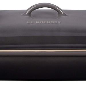 Le Creuset of America - Le Creuset Stoneware Heritage Covered 4QT. Rectangular Casserole - Oyster
