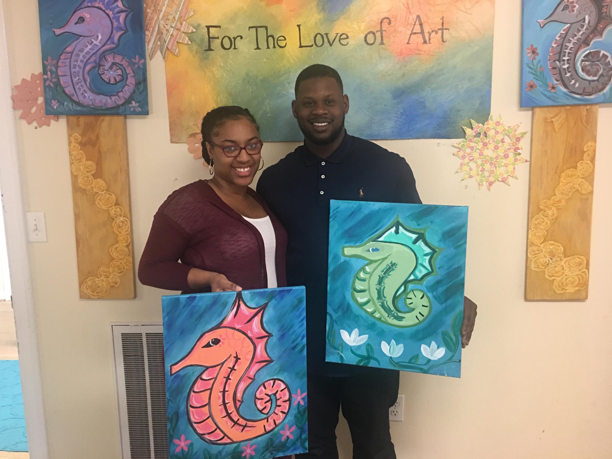 Sip and paint #date night