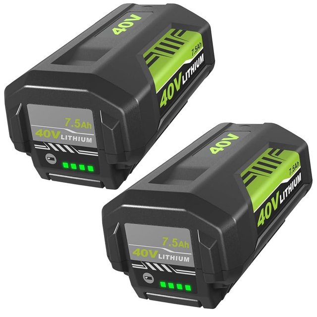 2Pack OP4026A 40v 7500mAh Replacement for Ryobi 40V Battery 7.5Ah Compatible with Ryobi 40 Volt Battery Lithium OP4026A OP4040 OP40201 OP4050A OP4015 OP40261 OP4030 OP40401 OP4060 Power Tools (2Pack)