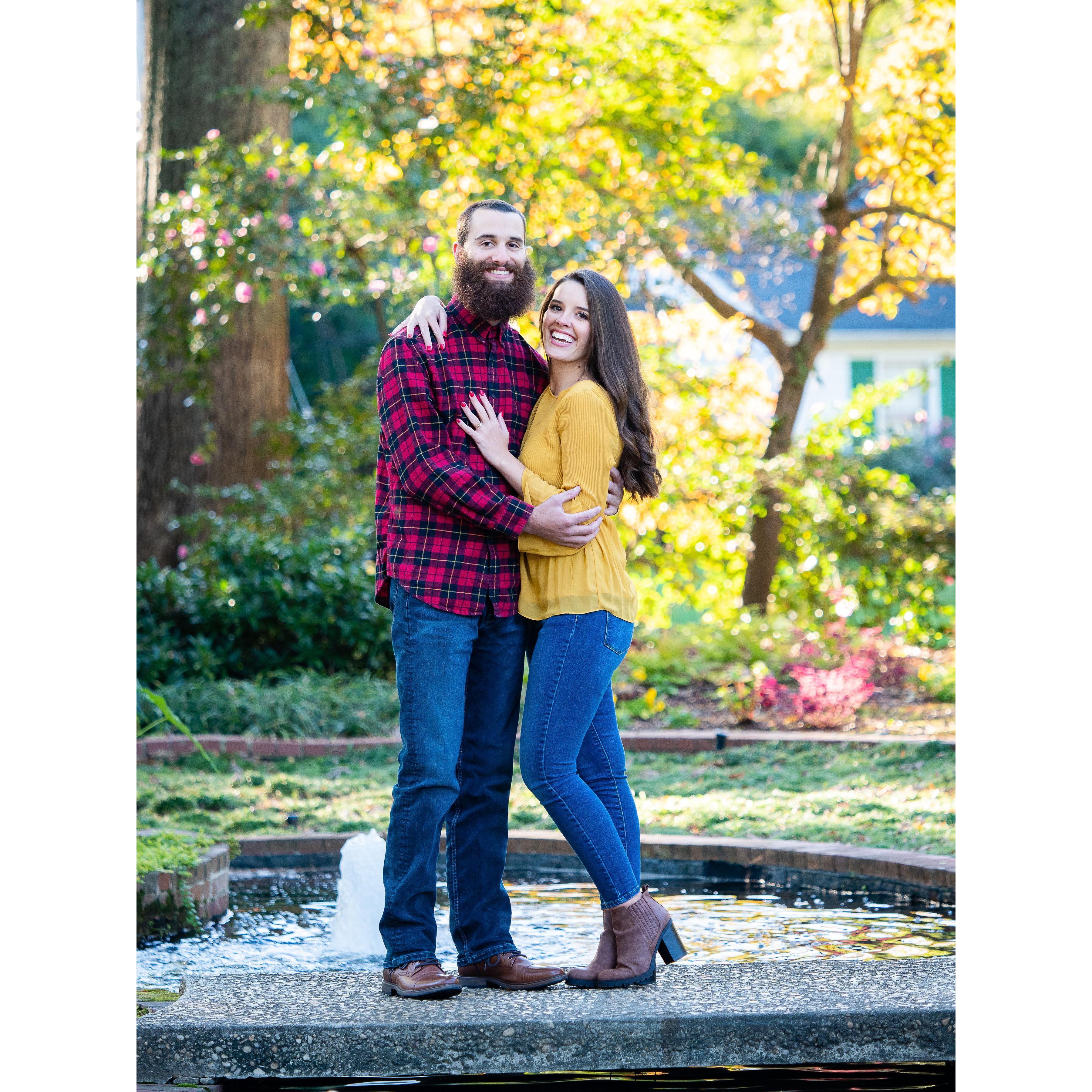 November 2018 - just one of the photos from our Engagement photo session
