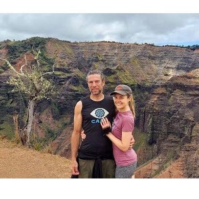 Waimea Canyon in Koke'e State Park in Kauai where we camped and hiked a few days (I guess we have a thing for state parks! Makes sense we're getting married in one!)