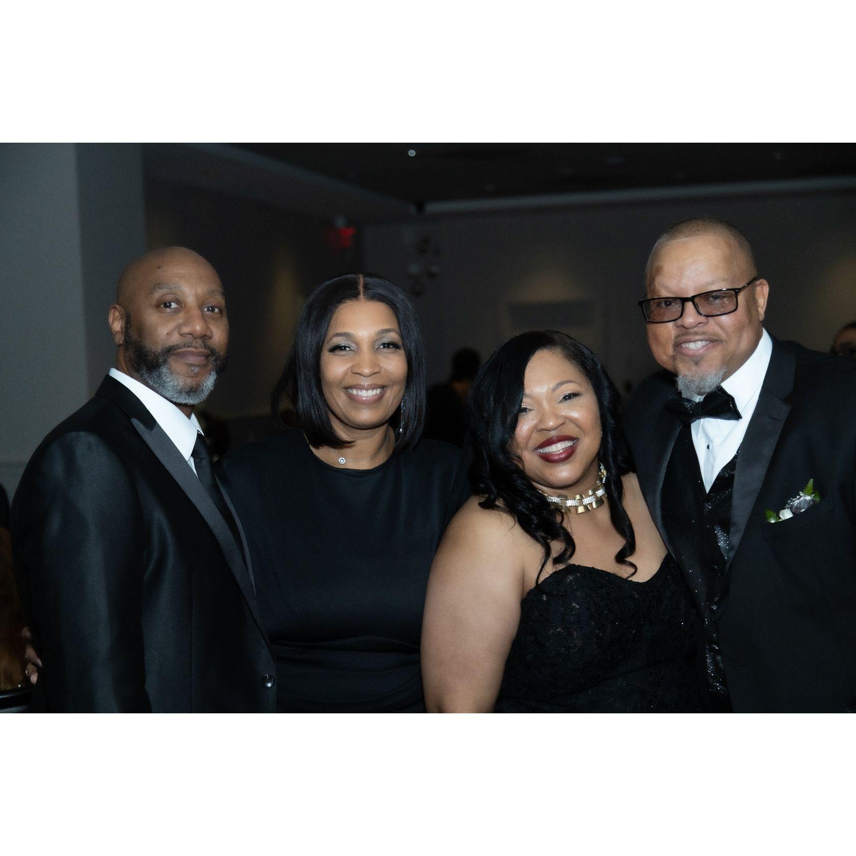 With the Groom's beautiful cousin Nyree and her husband James