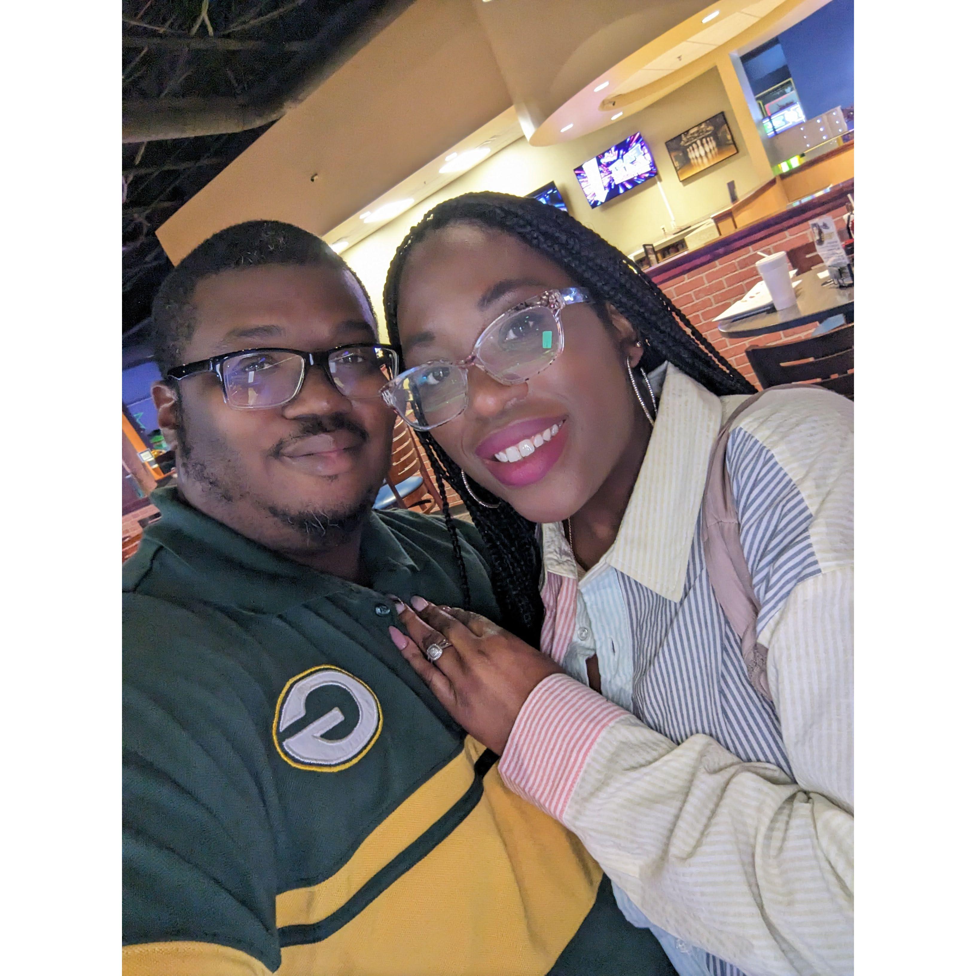 Surprise 40th bowling party for Derrick