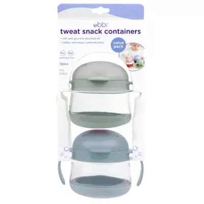 Ubbi® Tweat 2-Pack Snack Container in Blue/Sage