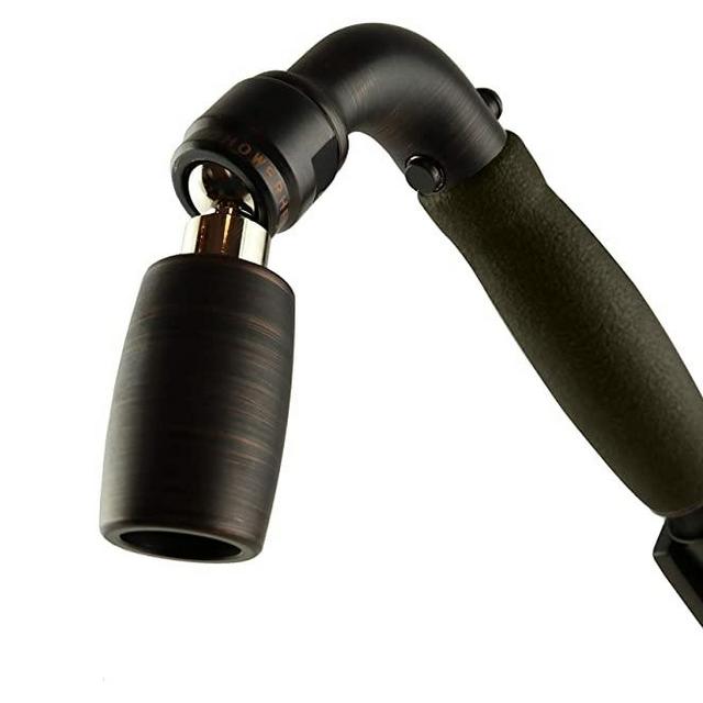 High Sierra's Solid Metal Handheld Shower Head Kit with Slip-Free Grip. Includes Handheld Shower Head, Trickle Valve, Hose with Silicone Inner Tube and Holder. Low Flow 1.5 GPM. Oil Rubbed Bronze