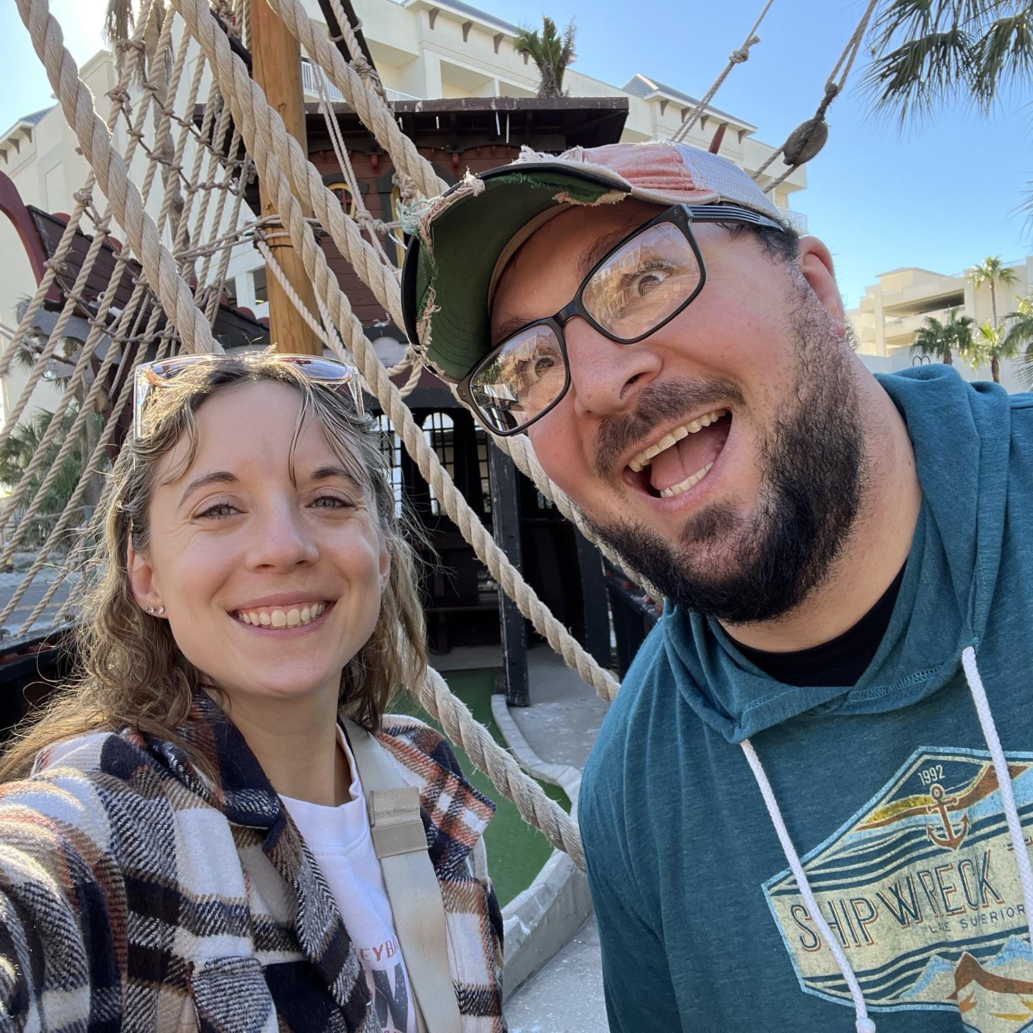 Have to go to a putt putt course while on vacation