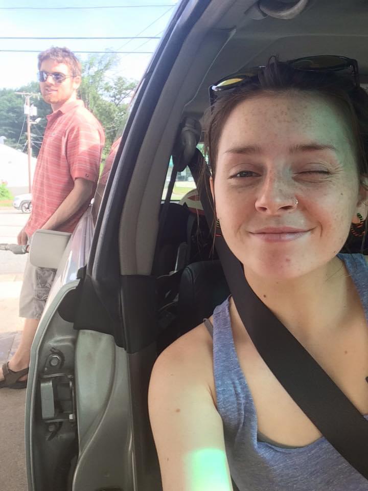 Gassing up the car for an adventure