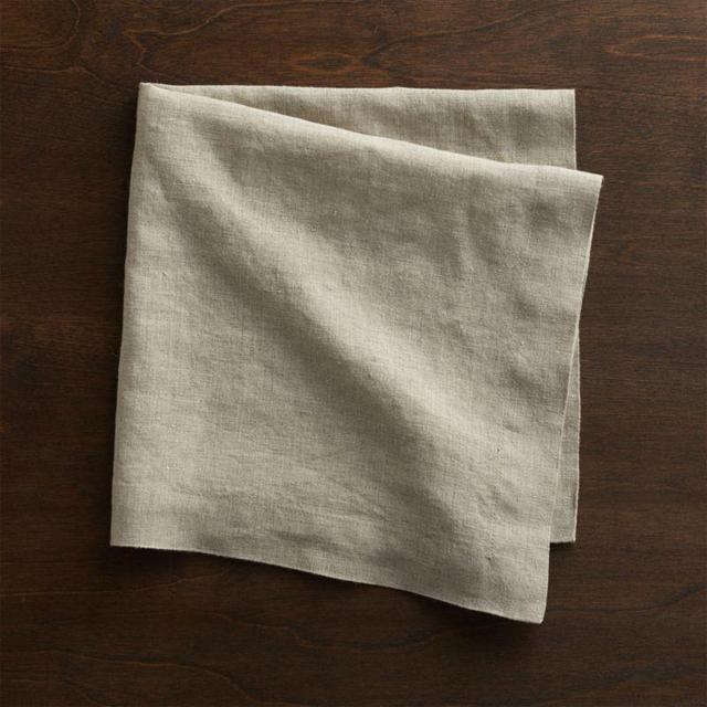 Helena Dark Natural Linen Dinner Napkin