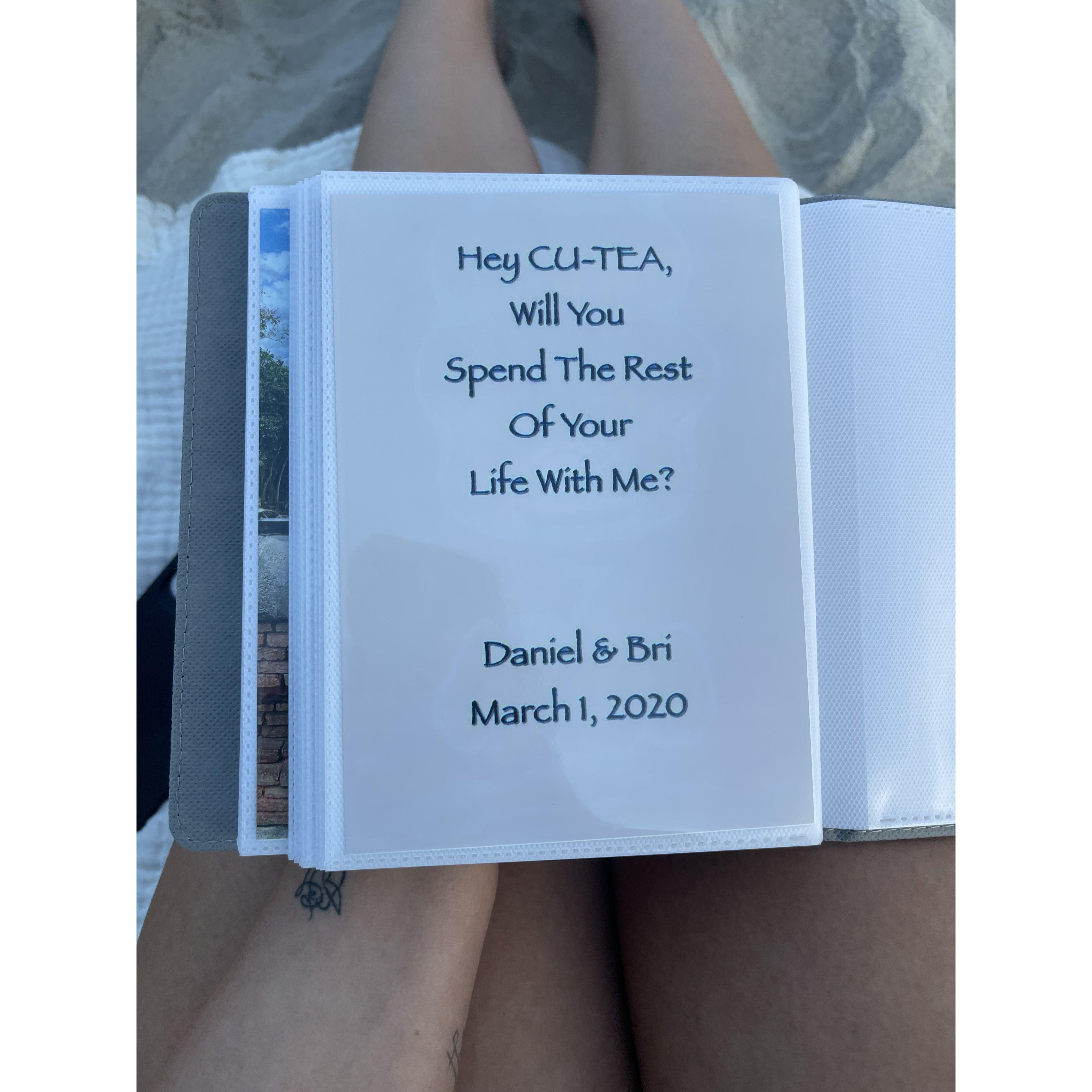 This is how Daniel asked me to prom before we started dating. This is also how he asked me to spend the rest of my life with him!
