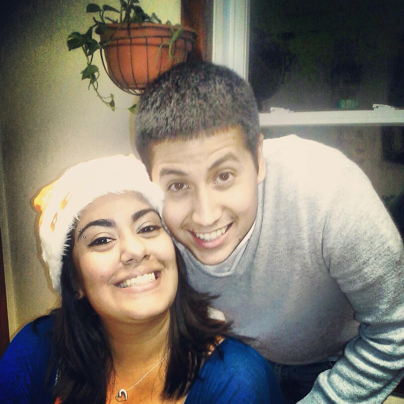 Our first Christmas photo together (2012)