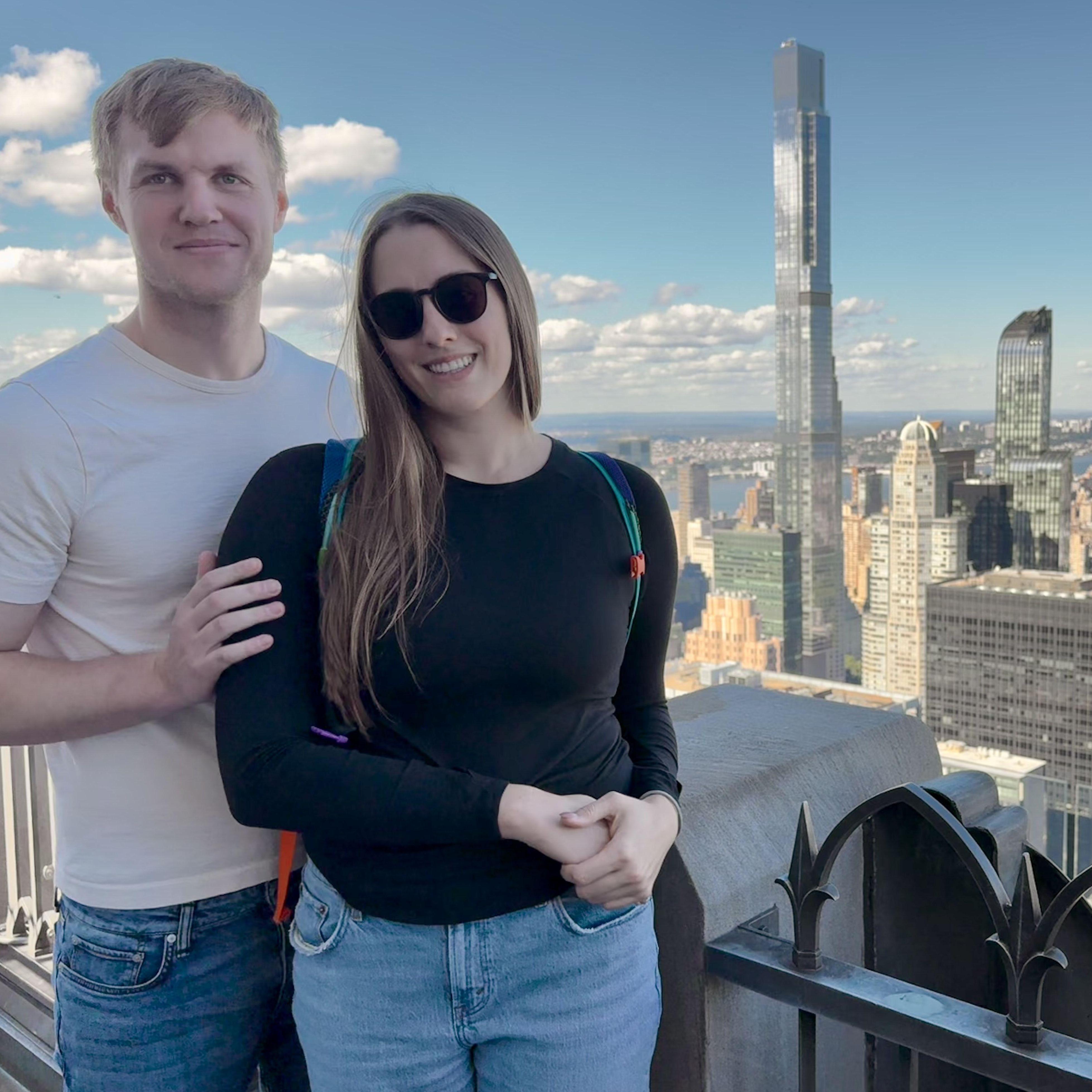 Look at that view! Look how cute Michael is!
