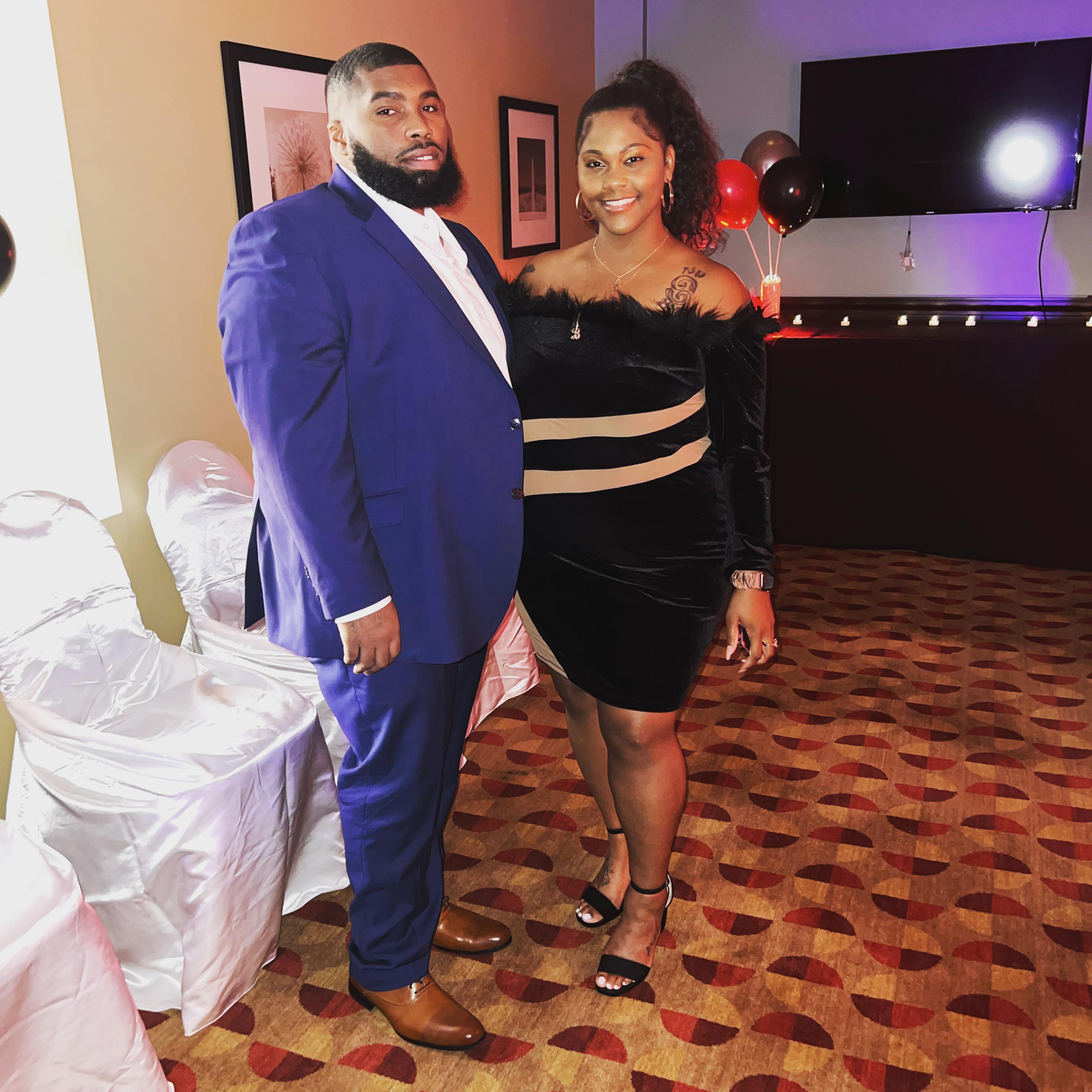 The Bride and Groom clean up nicely