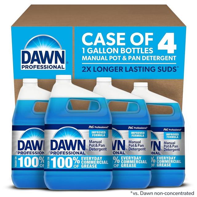 Dawn Professional Manual Pot and Pan Detergent, Dish Soap, Liquid Concentrate, 1 Gallon (Case of 4)