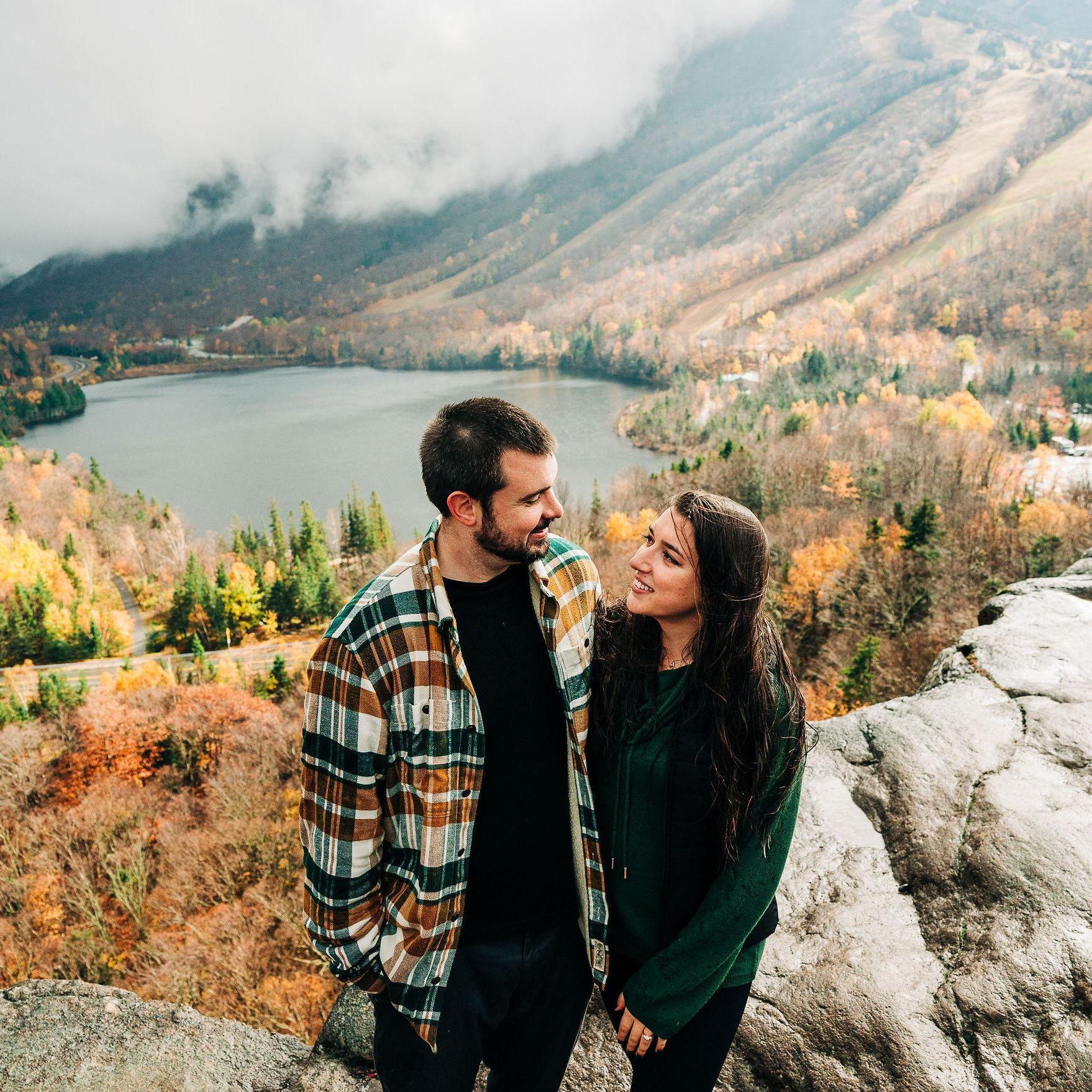 A misty, yet amazing, view. Artist's Bluff, 10/18/22