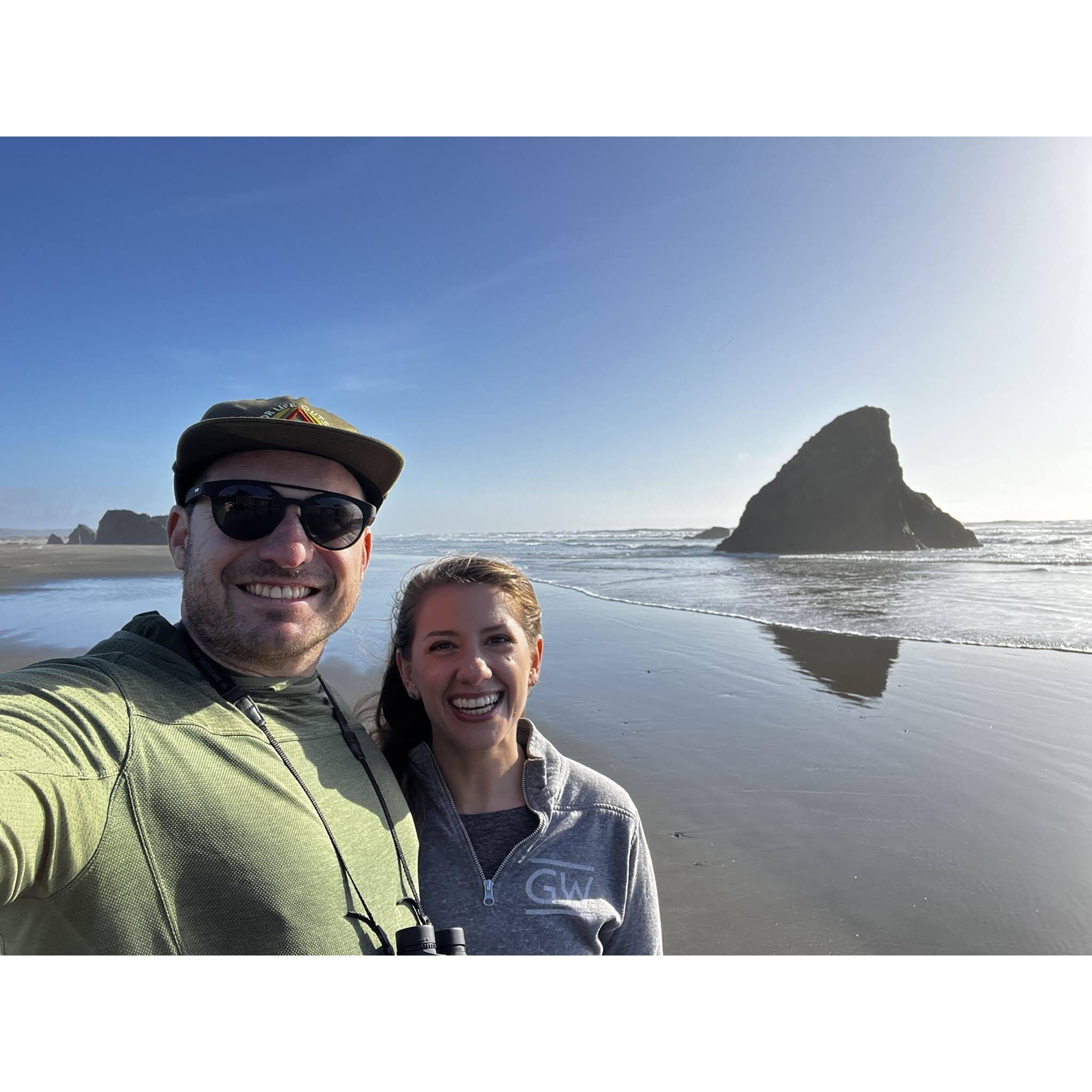 Pulled over to check out Seaside Beach on our road trip - Fort Bragg, CA. April 2024.