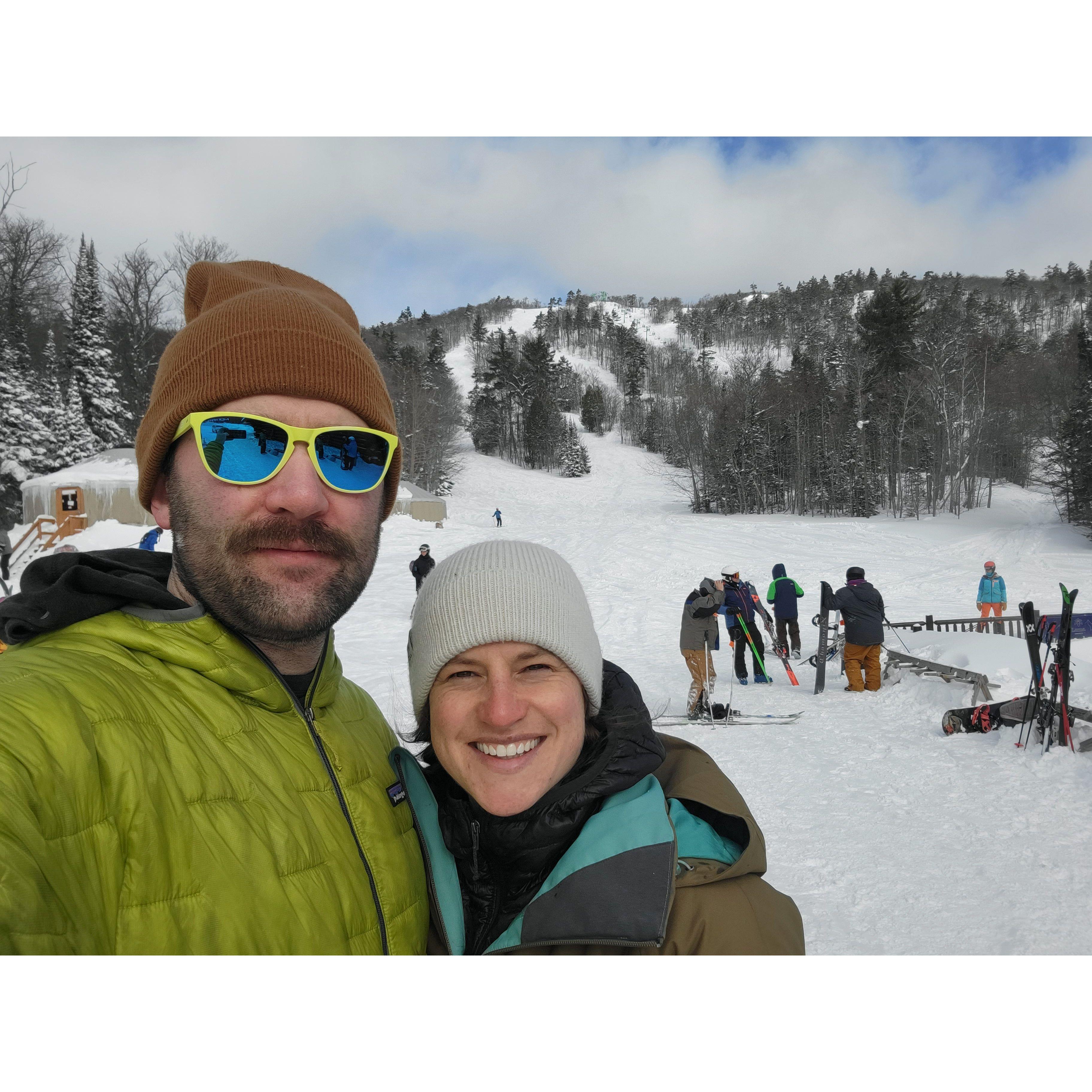 Post skiing picture at Mt. Bohemia.