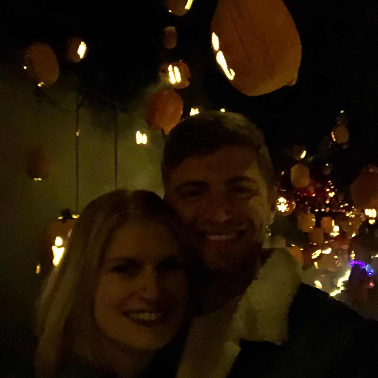 The first photo we ever took together! Pumpkin Nights, October 16th 2021