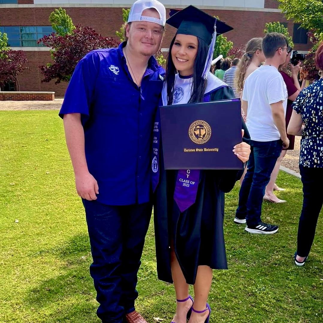 Caylin’s college graduation from Tarleton State, 2023!