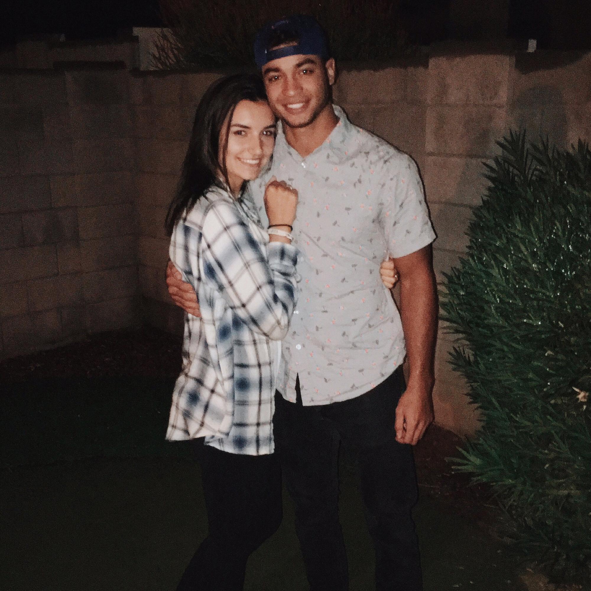 Our first photo as a couple