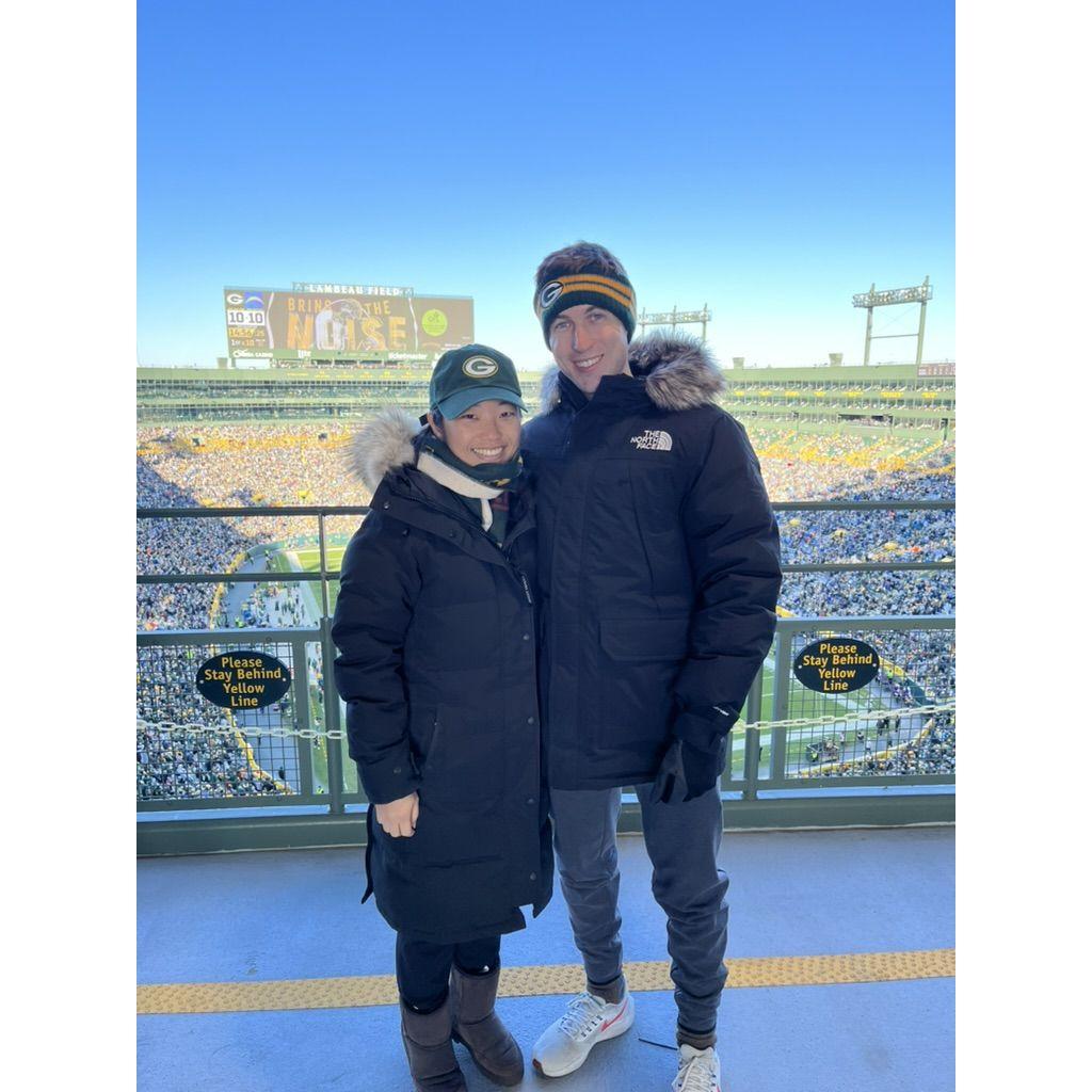 Kelsey was impressed with Lambeau Field, although she still cheers for the 49ers at heart